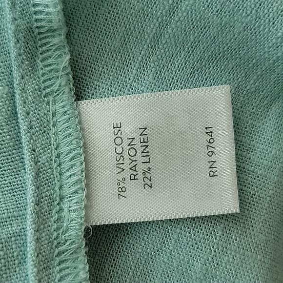 NWOT J. Jill Light Blue Linen Blend Button Down Dress Size Small Petite SP - Picture 8 of 8